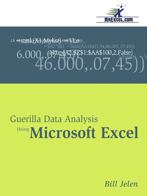 cover image of Guerilla Data Analysis Using Microsoft Excel